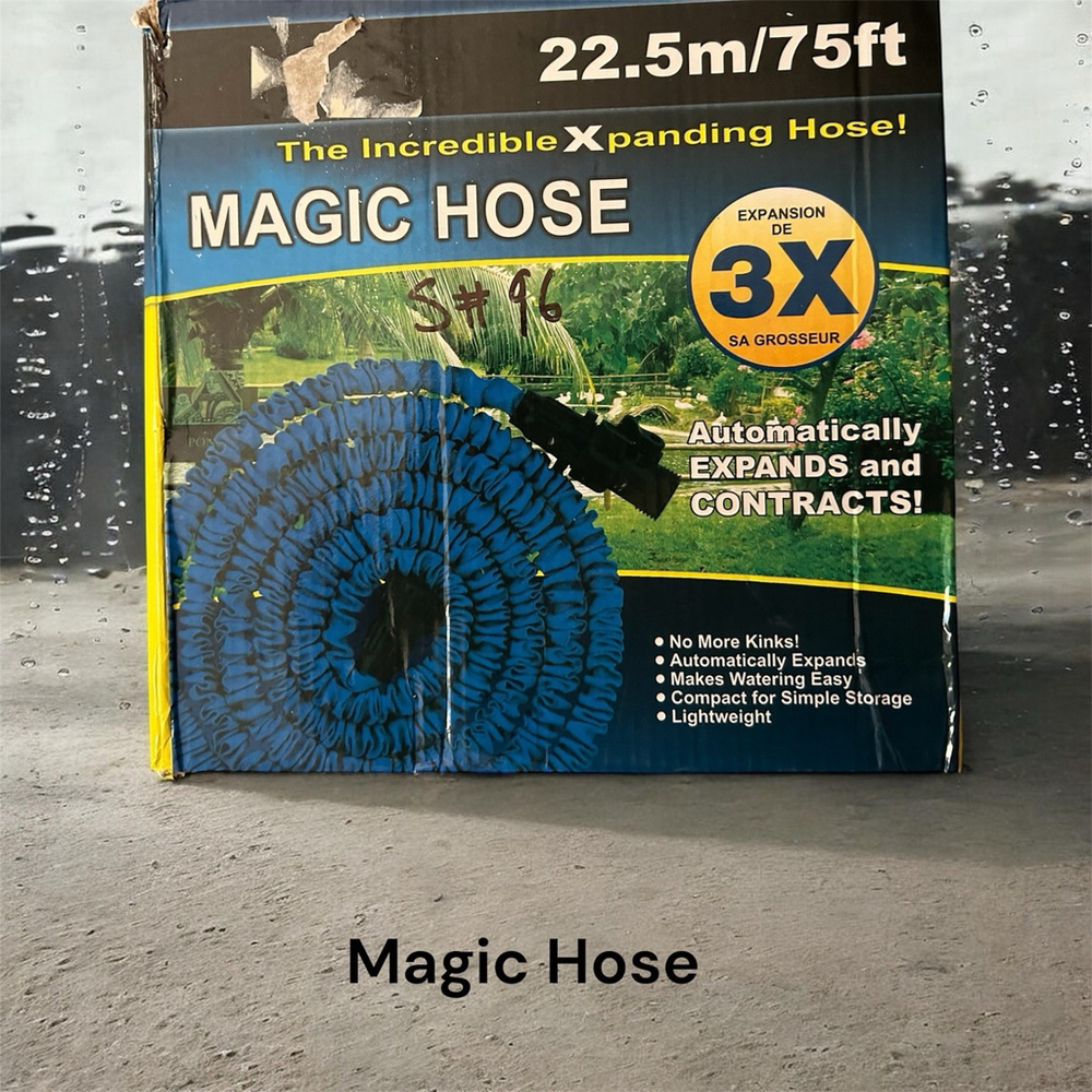 Magic Hose 75ft(22.5m) Automatically Expands and Contracts NO MORE KINKS Blue
